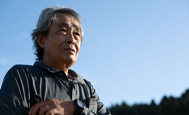 棚田米の生産者・竹内新栄さん