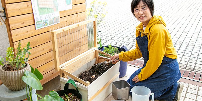 コンポストフレンズの店主・西川美和子さん